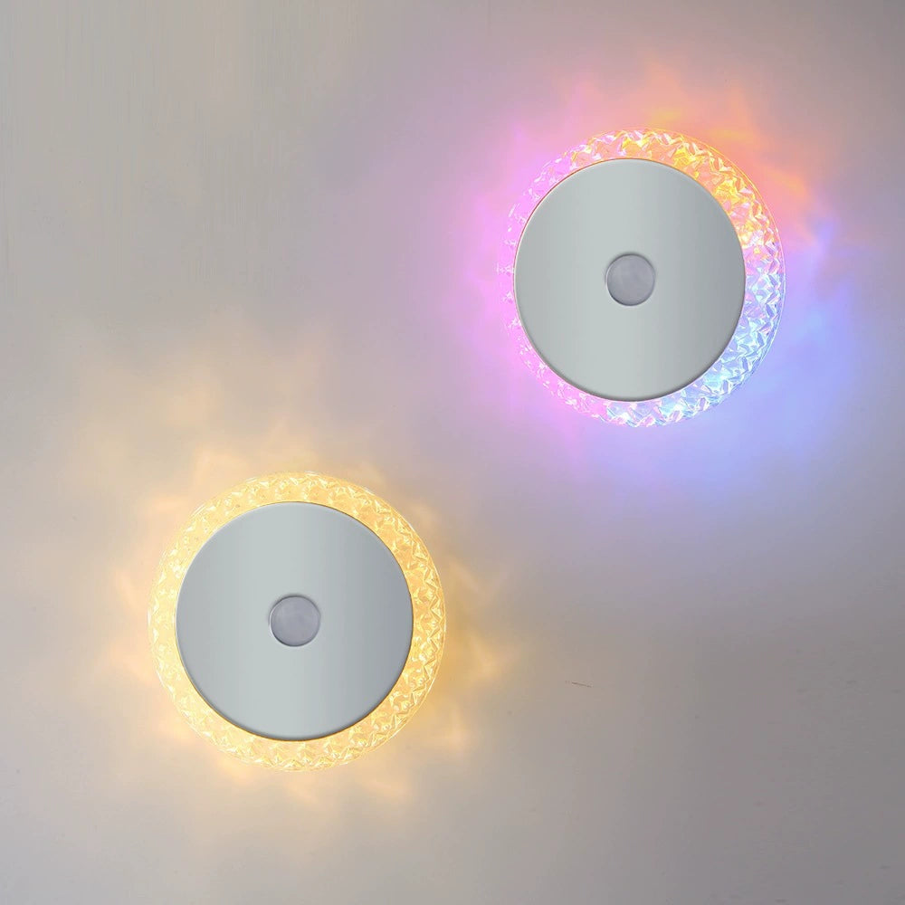 Smart Rechargeable Motion-Sensing Wall Lamp Hotel Bedside Ambient Night Light No-Drill Wall Light