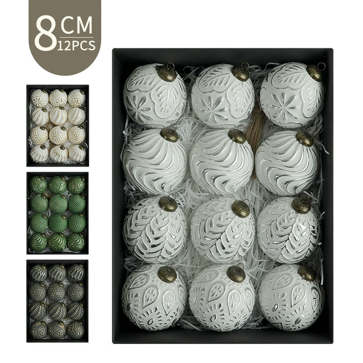 Antique Decorative Christmas Ball Ornament Set