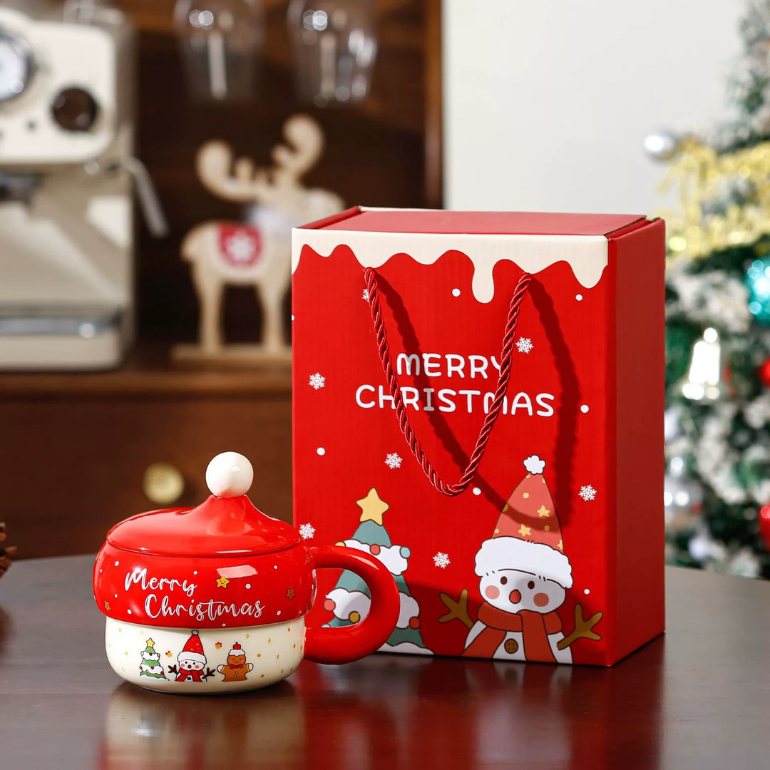 Cute Cartoon Santa Claus Ceramic Mug