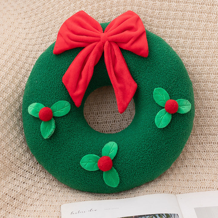 Christmas Snowflake Plush Cushion Pillow
