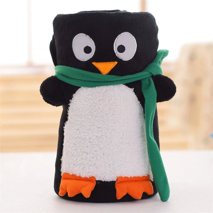 Cartoon Double Sided Flannel Christmas Blanket