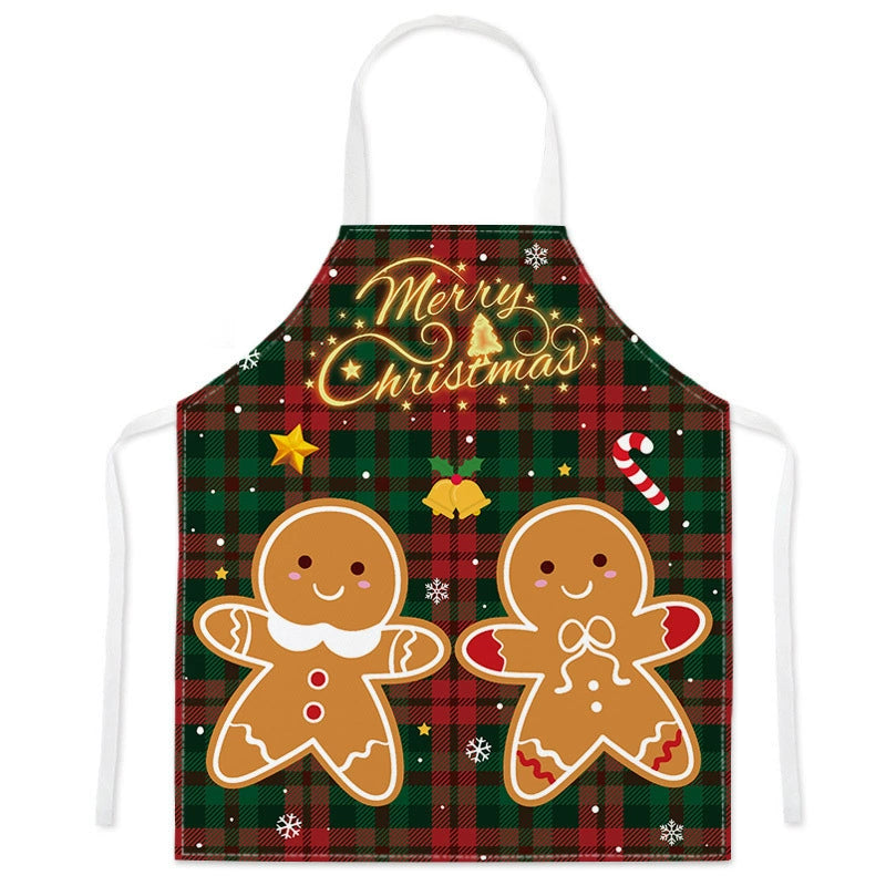 Santa Claus Gingerbread Reindeer Cooking Apron