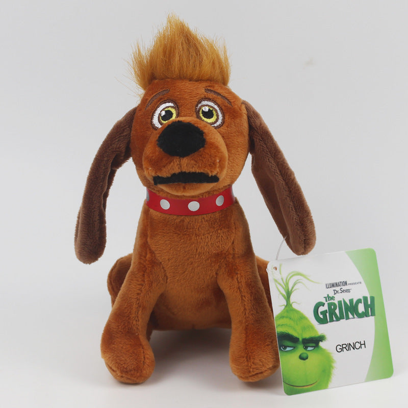 Green Plush Grinch Christmas Doll
