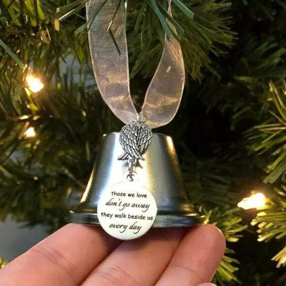 BowLift | 🎄Christmas Tree Memorial Ornaments Angel Wings Bell Pendant Hanging Decoration