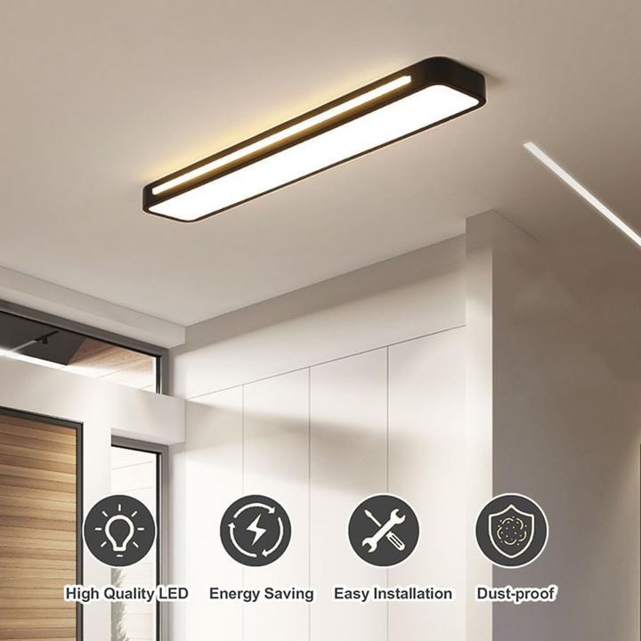 BowLift | Minimalist LED Ceiling Lamp made of Iron and Acrylic
