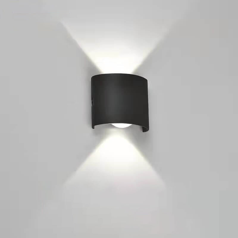 Modern Outdoor Arc Up and Down Spotlight LED Outdoor Waterproof Wall Sconce Lamp | Bowlift