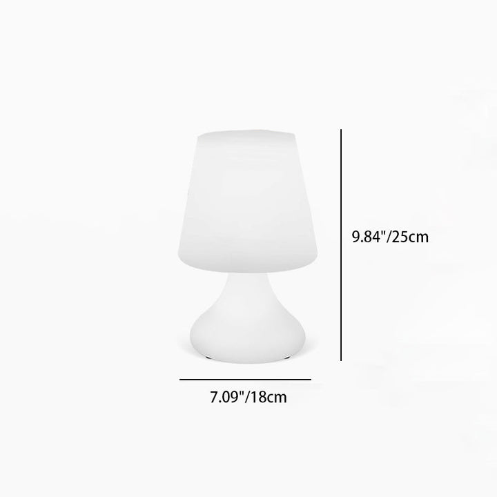 Modern Minimalist PE Cup Shape USB LED Table Lamp Night Light For Outdoor Patio | Bowlift