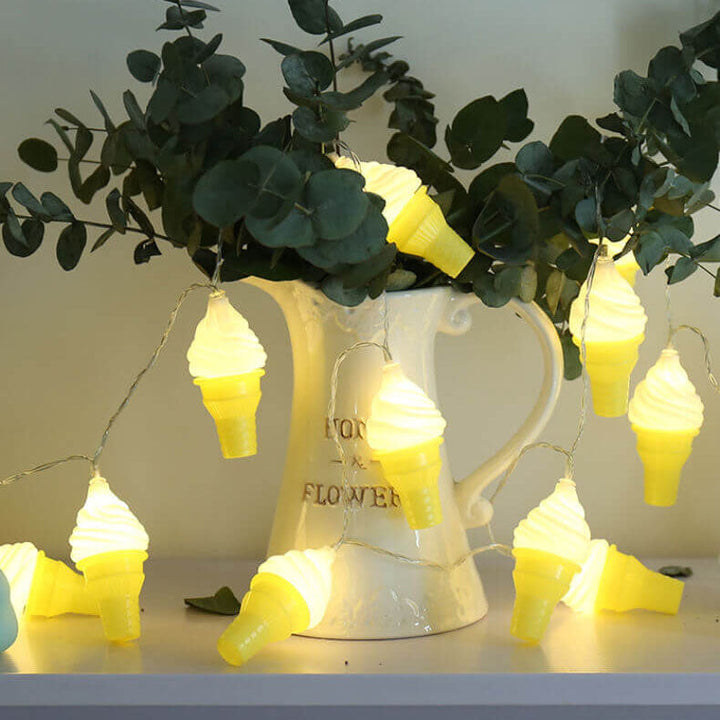BowLift | Modern Creative Ice Cream Children LED USB Battery Decoration String Lights