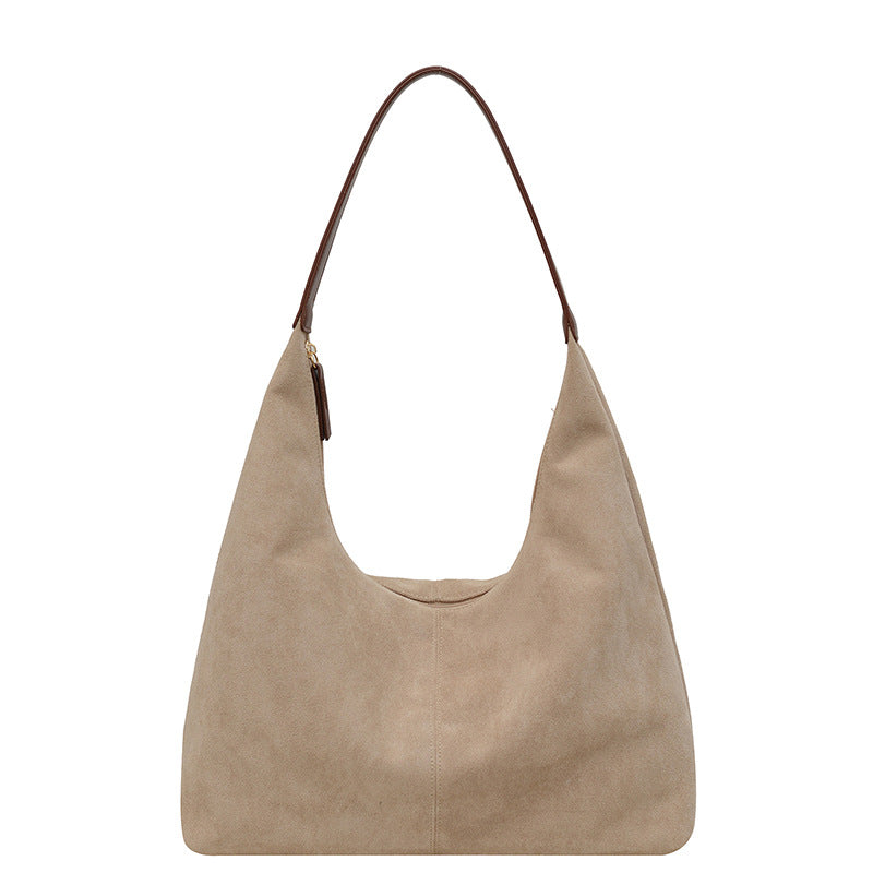BowLift | Suede messenger bag with large capacity