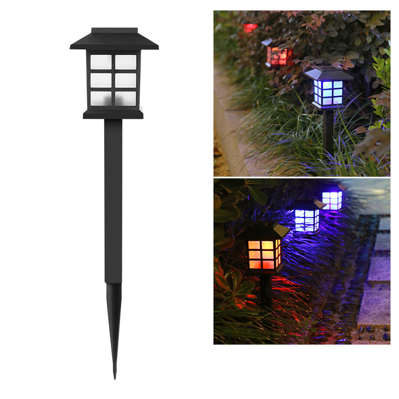 Traditional Rustic Waterproof Solar House ABS LED Outdoor Landscape Light For Garden | Bowlift