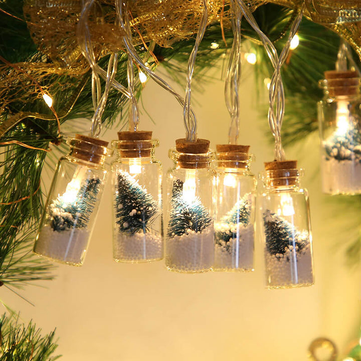 BowLift | Christmas LED Wishing Bottle Tree Snow Battery Box Decorative String Light