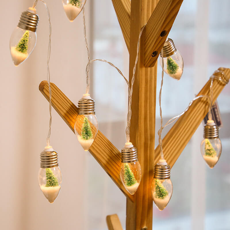 BowLift | LED Wishing Bottle Bulb Christmas Tree Snow Battery Box Decorative String Light