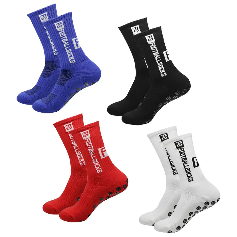 BowLift | 4 pairs of soccer socks sports grip rubber non-slip socks