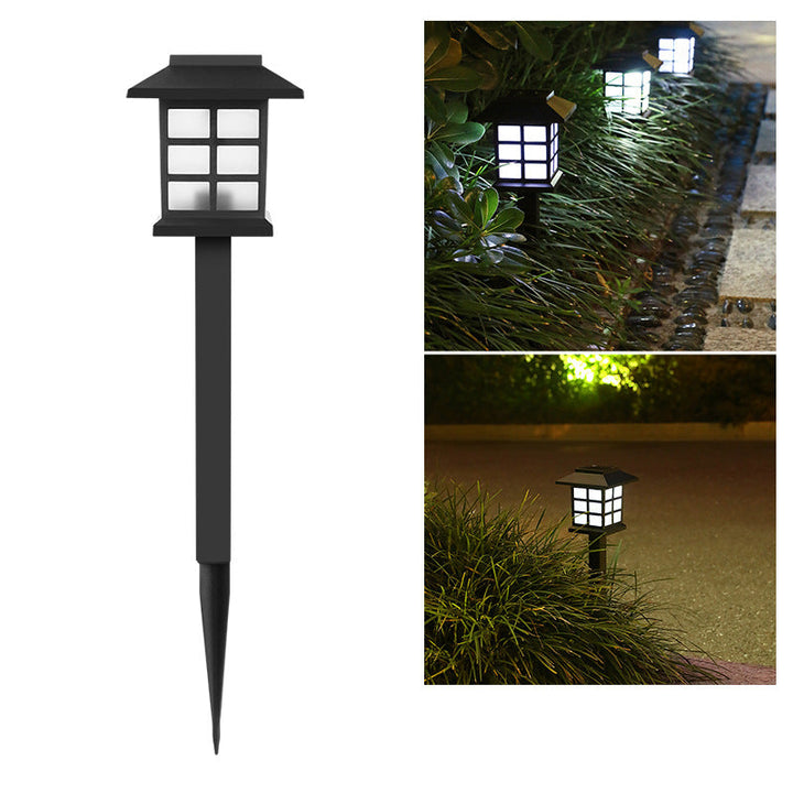 Traditional Rustic Waterproof Solar House ABS LED Outdoor Landscape Light For Garden | Bowlift