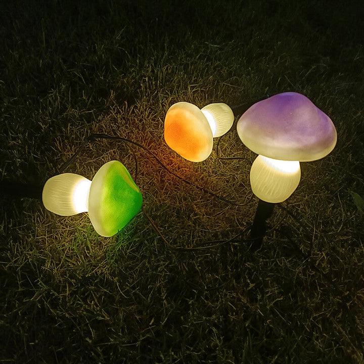 Solar Outdoor Mushroom Shape LED Garden Lawn Ground Insert Landscape Light | Bowlift