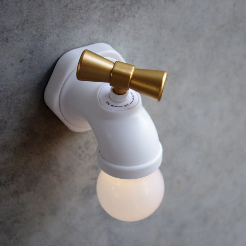 BowLift | Modern creative faucet ABS PC USB LED night light wall lamp