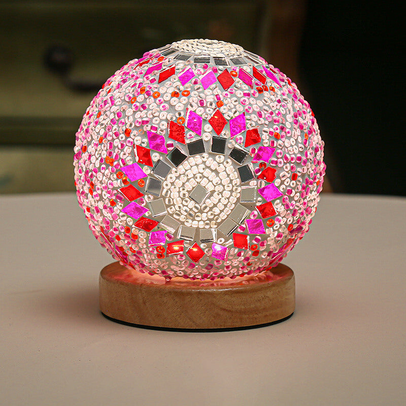 BowLift | BohoGlow – Modern Bohemian Table Lamp with USB Charging