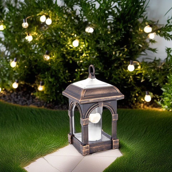 Traditional European Solar Waterproof House Cubic Plastic LED Landscape Lighting Outdoor Light For Garden | Bowlift