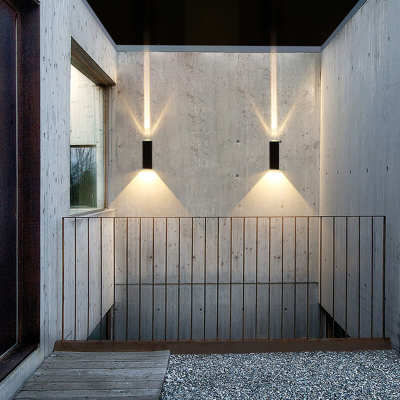 BowLift | LED Waterproof Outdoor Wall Sconce | Modern Rectangular Design. Energy-Efficient 600-1000 Lumens for Patios & Gardens