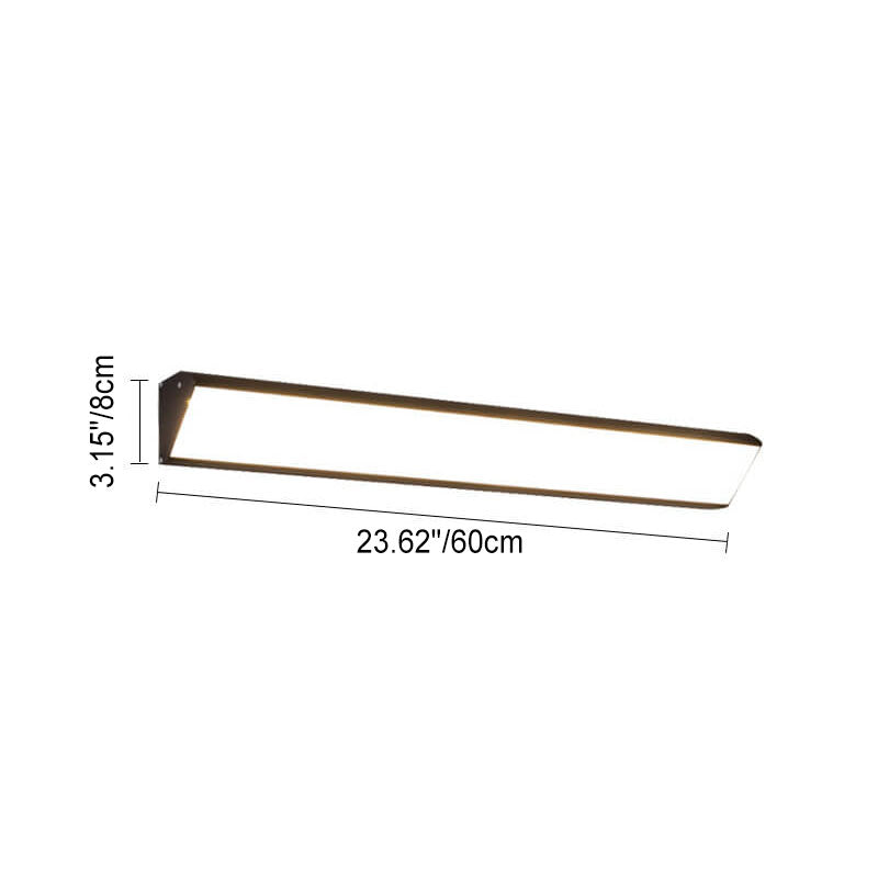 Modern Outdoor Long Bar Aluminum Acrylic Waterproof LED Wall Sconce Lamp | Bowlift