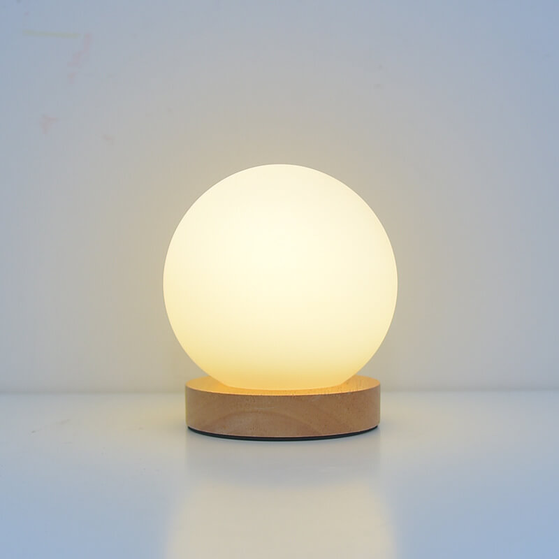BowLift | Modern Minimalistic Round USB Rechargeable LED Night Light Table Lamp