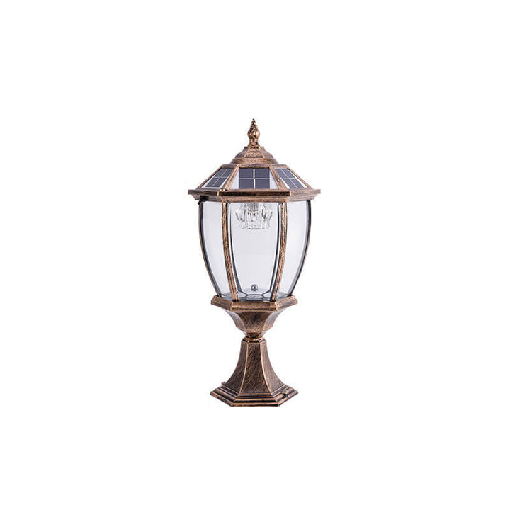 Outdoor Solar Waterproof Aluminum Glass 1-Light Lawn Landscape Light | Bowlift