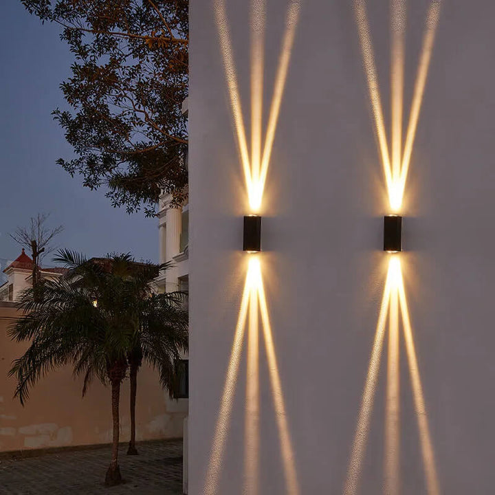 BowLift | Modern Waterproof LED Outdoor Wall Light – Rectangular Aluminium Fixture