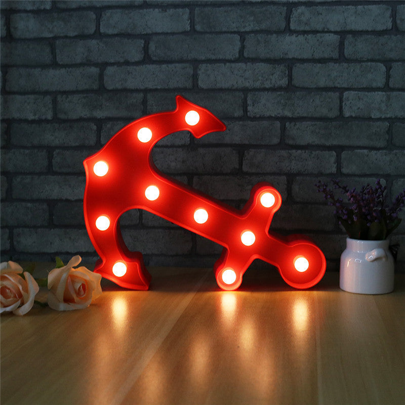 BowLift | Scandinavian modern Boat Anchor ABS Battery LED Wall Sconce Lamp