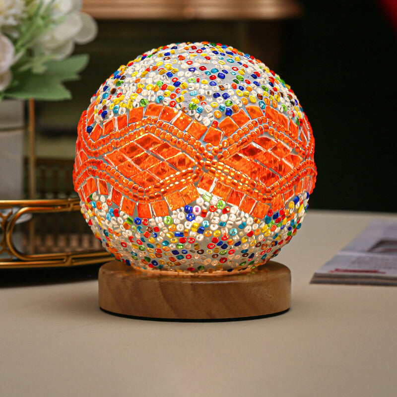 BowLift | BohoGlow – Modern Bohemian Table Lamp with USB Charging