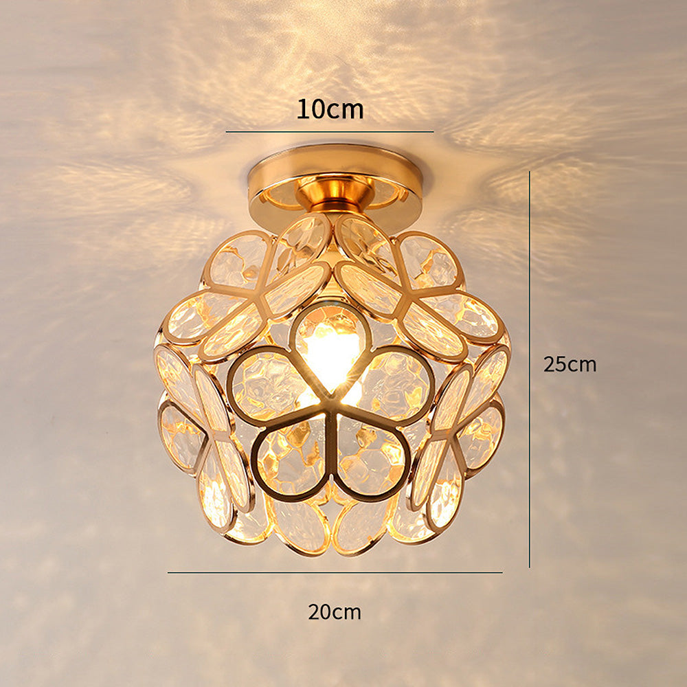 BowLift | Glass Flower Ceiling Lamp - FloraGlow