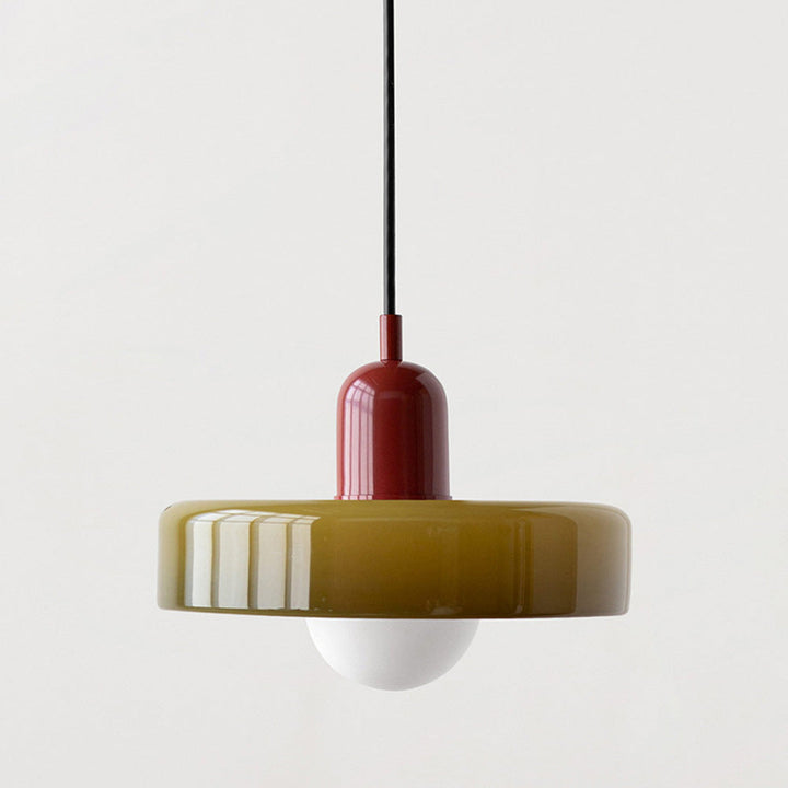 BowLift | Bauhaus Pendant Light made of Colored Glass