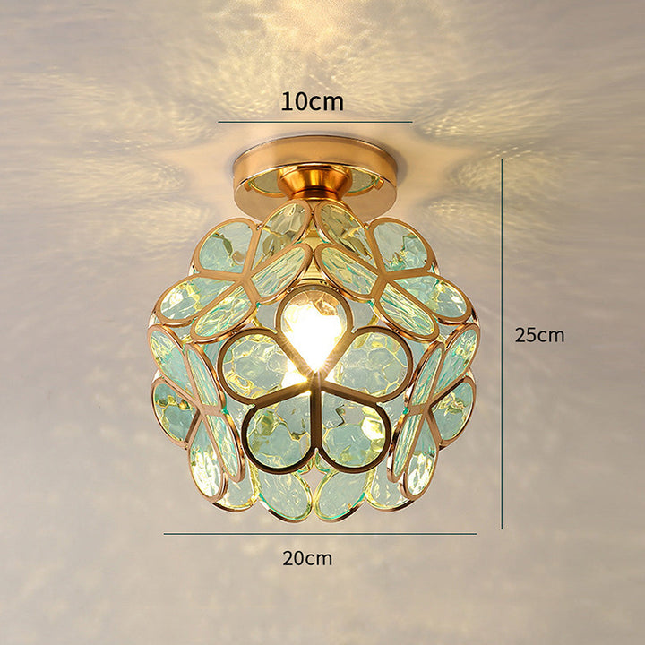 BowLift | Glass Flower Ceiling Lamp - FloraGlow