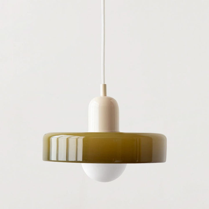 BowLift | Bauhaus Colored Glass Pendant Light