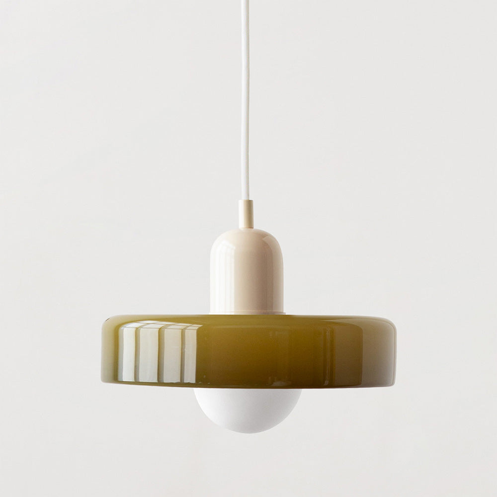 BowLift | Bauhaus Pendant Light made of Colored Glass