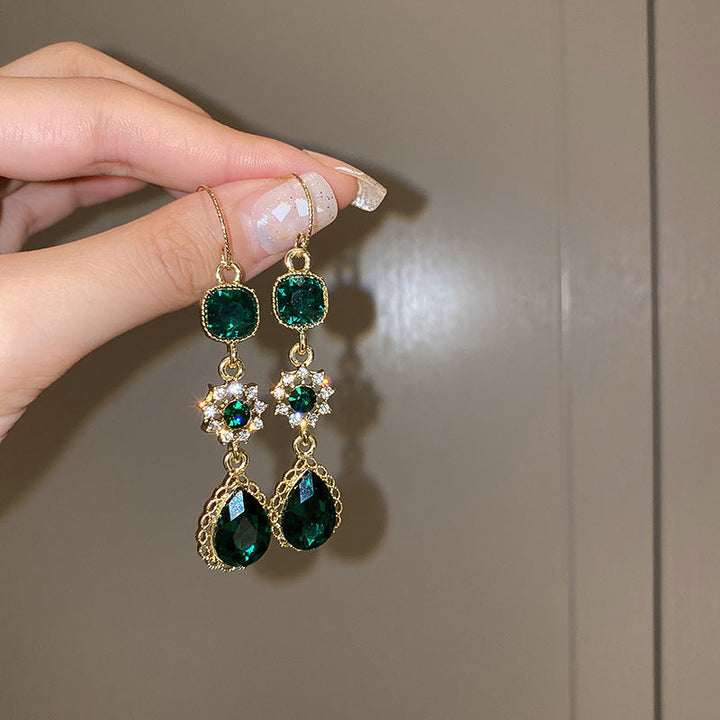 BowLift | Diamond-encrusted Metal Long Tassel Earrings For Women