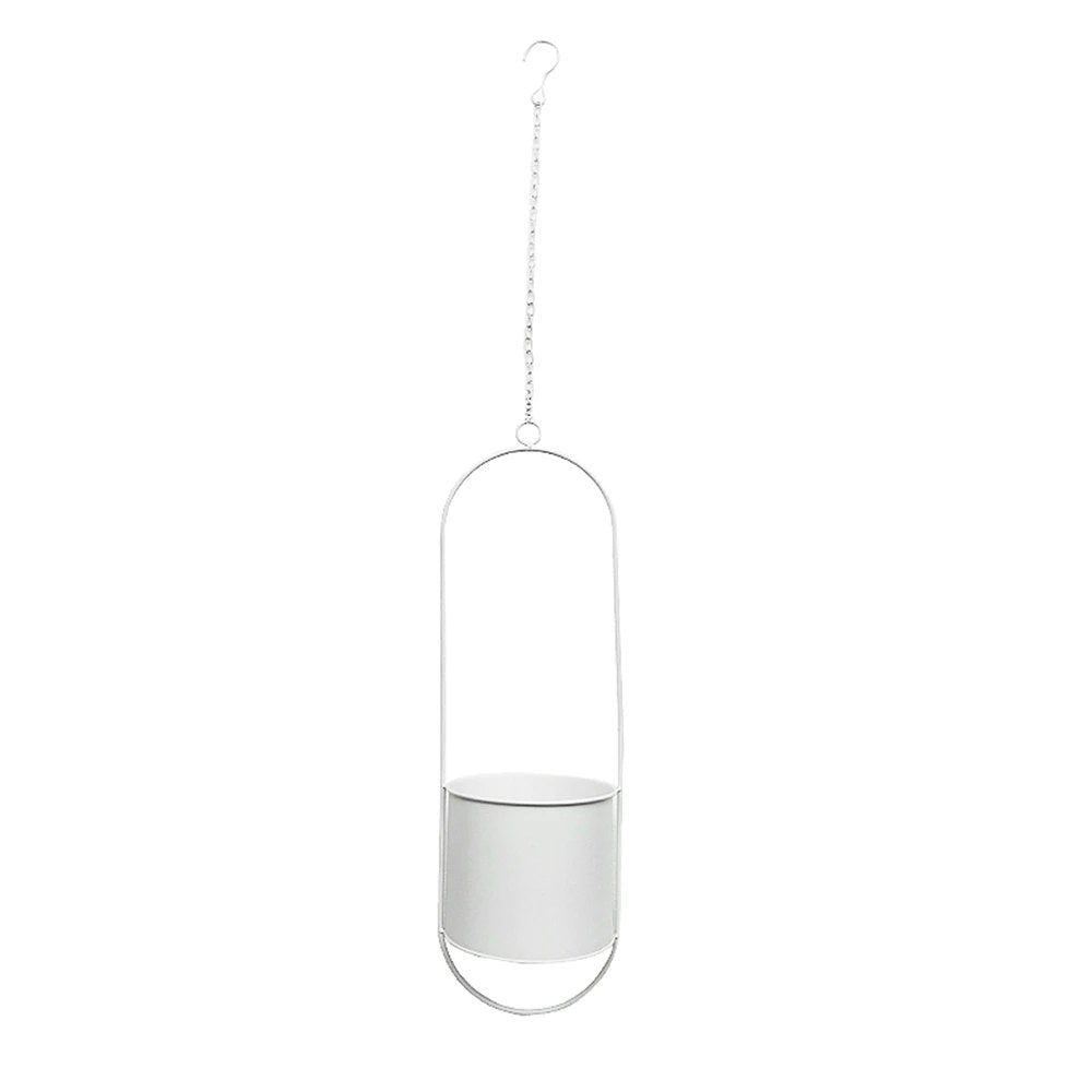 BowLift | DecoBloom Hanging Planter – Elegant Indoor & Outdoor Metal Plant Pot with Chain