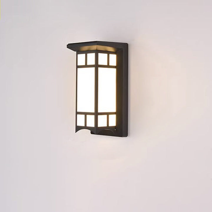 Modern Industrial Cuboid Aluminum Acrylic LED Waterproof Outdoor Wall Sconce Lamp For Outdoor Patio | Bowlift