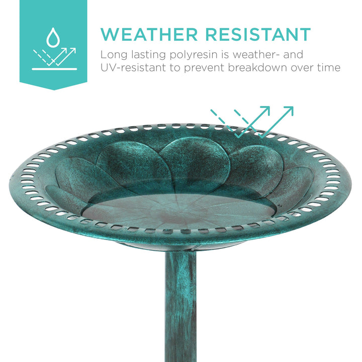 BowLift | Birdbath for the garden with Fleur-de-Lis decoration