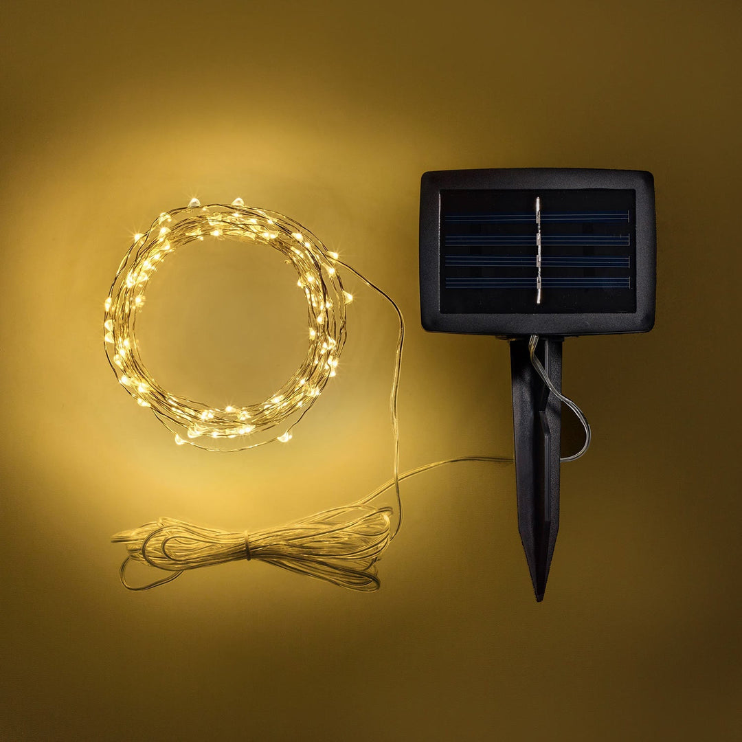 BowLift | 100er LED Micro Solar String Lights warm white