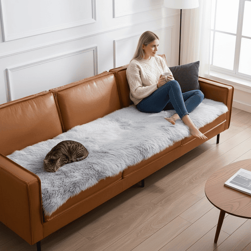 BowLift | Fluffy velvet sofa cover with noble aesthetics
