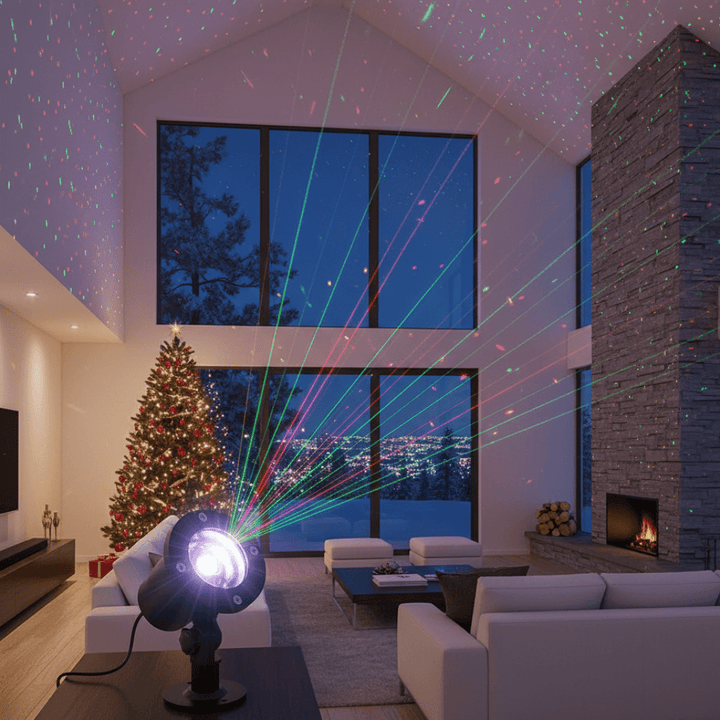 BowLift | Vibrant Laser Projector for Outdoor Decorations and Parties