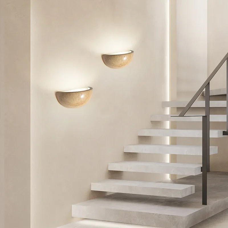 BowLift | LED stone wall light for stylish living ambiance and gentle room lighting