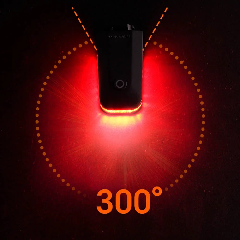 BowLift | USB rechargeable bicycle rear light with automatic brake sensor and 300° visibility