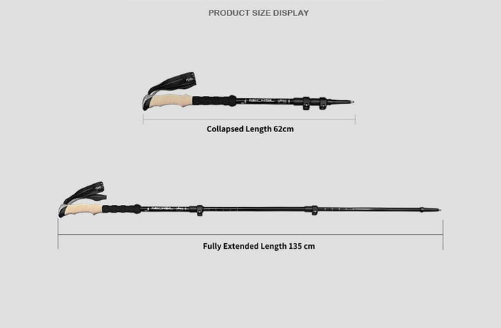 BowLift | Joint-friendly trekking poles with anti-shock system made of carbon