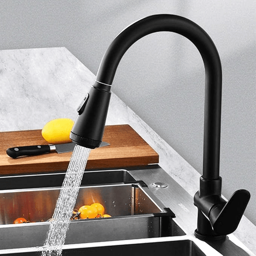 BowLift | Modern kitchen faucet with touch sensor and pull-out spout