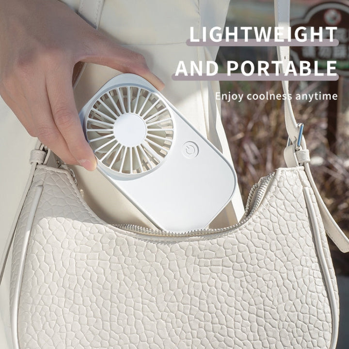 F11 Portable Rechargeable Hanging Neck Fan Cooling Handheld Fan 3 Speeds Desk Fan(Black) | Bowlift