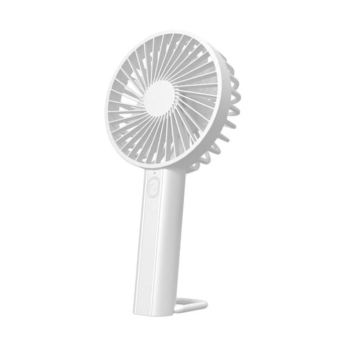 F35 With Hanging Hole Rechargeable Cooling Fan Powerful Handheld Fan 1200mAh Desk Fan(White) | Bowlift