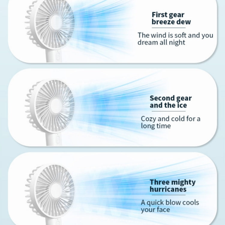 F35 With Hanging Hole Rechargeable Cooling Fan Powerful Handheld Fan 1200mAh Desk Fan(Pink) | Bowlift