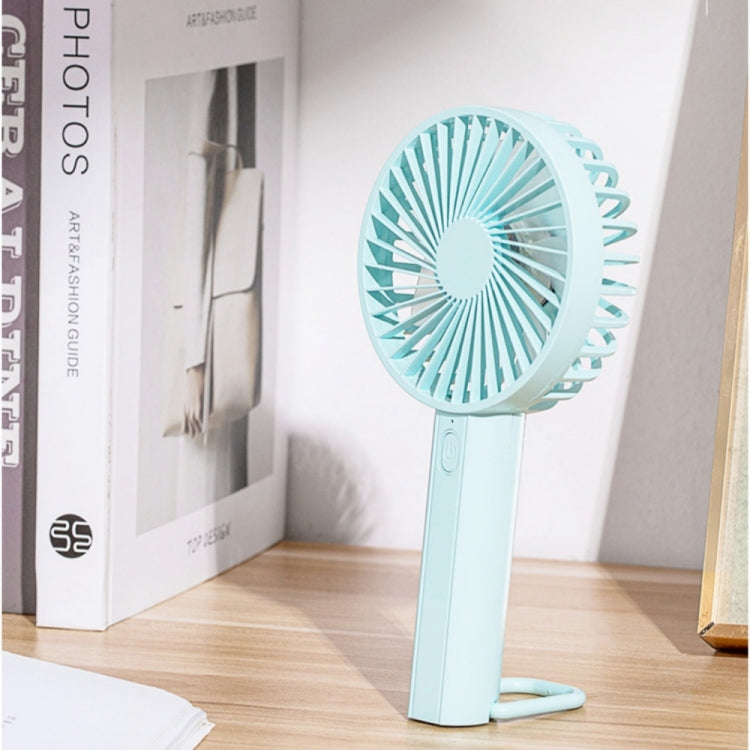 F35 With Hanging Hole Rechargeable Cooling Fan Powerful Handheld Fan 1200mAh Desk Fan(Baby Blue) | Bowlift