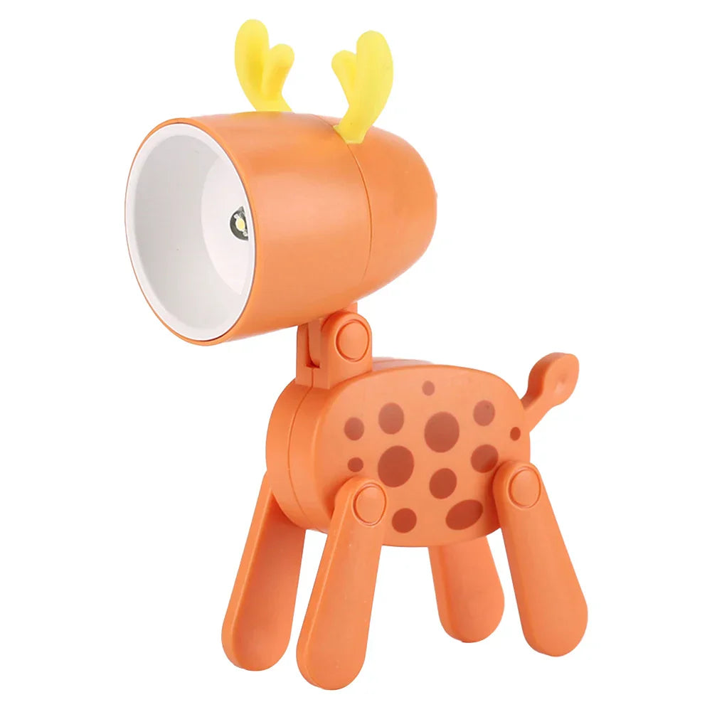 BowLift | Cute LED Night Light - Mini Dog, Deer, Dinosaur Folding Table Lamp for the Children's Room